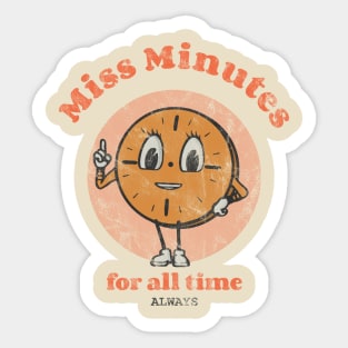 Miss Minutes Sticker